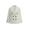 Brunello Cucinelli Double-breasted Blazer Blazer And Suits White