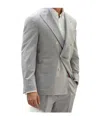 Brunello Cucinelli Double Breasted Wool Blazer In Gray