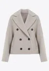 Brunello Cucinelli Beige Db Couture Wool Coat In Beige