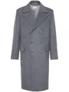 Brunello Cucinelli Men's Double-breasted Coat In Gray