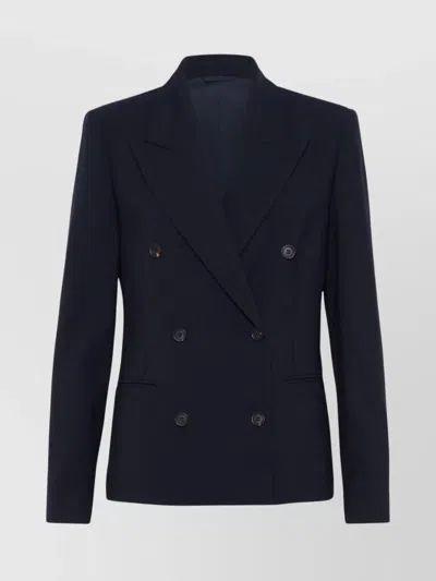 Brunello Cucinelli Double-breasted Wool Jacket Flap Pockets