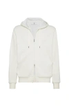 Brunello Cucinelli Cashmere-terry Cotton Zip-up Hoodie