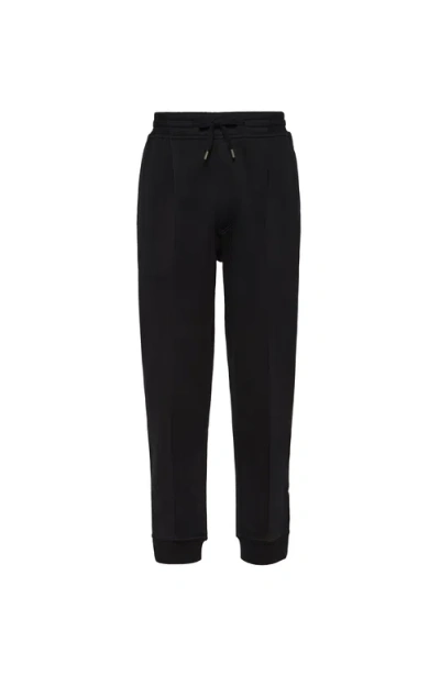 Brunello Cucinelli Double Cloth Trousers In Black