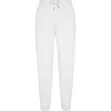 Brunello Cucinelli Drawstring-waist Tapered Track Trousers In Pearl Grey