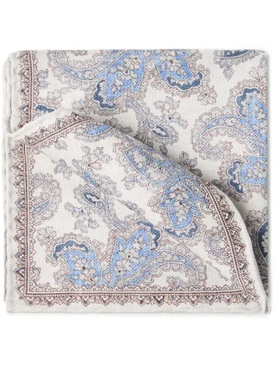 Brunello Cucinelli Double-face Pocket Square In 中性色
