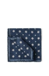 Brunello Cucinelli Double-face Pocket Square In Azure