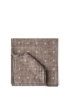 Brunello Cucinelli Double-face Pocket Square In Coffee