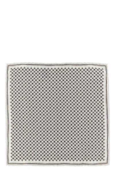 Brunello Cucinelli Double Face Silk Pocket Clutch Bag In Pattern