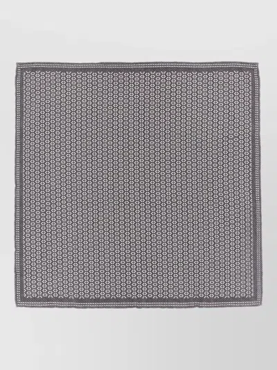 Brunello Cucinelli Double Face Silk Pocket Square Scarf In Multi