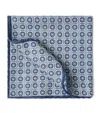Brunello Cucinelli Double-faced Silk Geometric Pocket Square In Beige