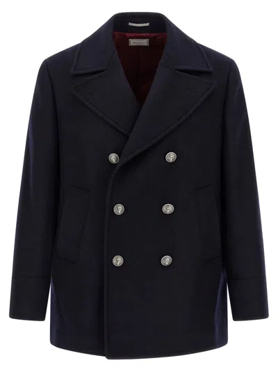 BRUNELLO CUCINELLI DOUBLE FLANNEL CABAN