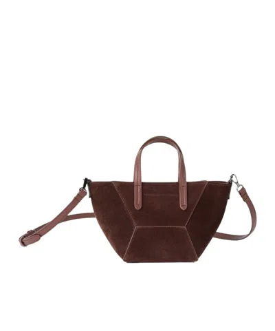 Brunello Cucinelli Double Handle Crossbody Bag
