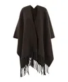 Brunello Cucinelli Double-knit Cape In Brown