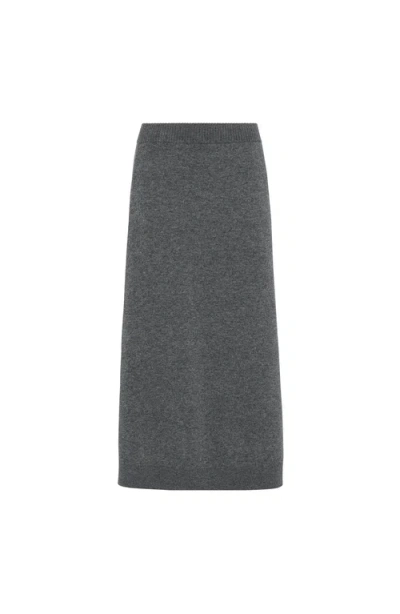 BRUNELLO CUCINELLI BRUNELLO CUCINELLI DOUBLE KNIT MIDI SKIRT