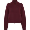 Brunello Cucinelli Double-knit Outerwear In Burgundy