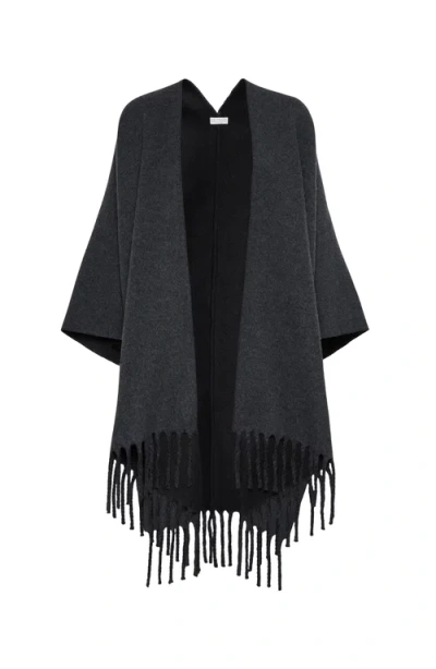 BRUNELLO CUCINELLI BRUNELLO CUCINELLI DOUBLE KNIT PONCHO