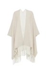 Brunello Cucinelli Gestricktes Cape Mit Fransensaum In Panama