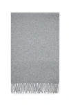 Brunello Cucinelli Double Knit Scarf In Gray