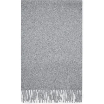 Brunello Cucinelli Cashmere Scarf In Medium Grey