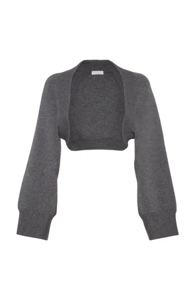 Brunello Cucinelli Double Knit Shrug