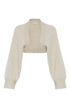 Brunello Cucinelli Cashmere Shrug Cardigan In Cool Beige