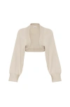 Brunello Cucinelli Cashmere Shrug Cardigan In Neutral