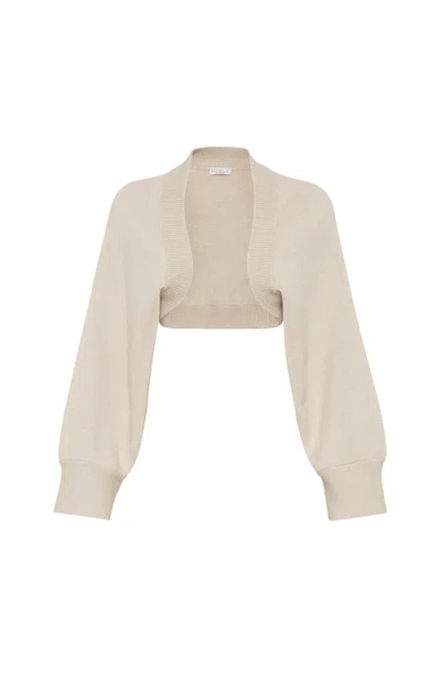 BRUNELLO CUCINELLI BRUNELLO CUCINELLI DOUBLE KNIT SHRUG