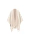 BRUNELLO CUCINELLI BRUNELLO CUCINELLI DOUBLE KNITTED PONCHO