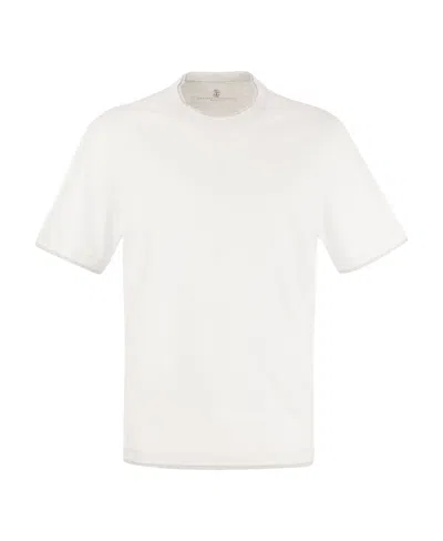BRUNELLO CUCINELLI BRUNELLO CUCINELLI DOUBLE-LAYERED CREWNECK T-SHIRT
