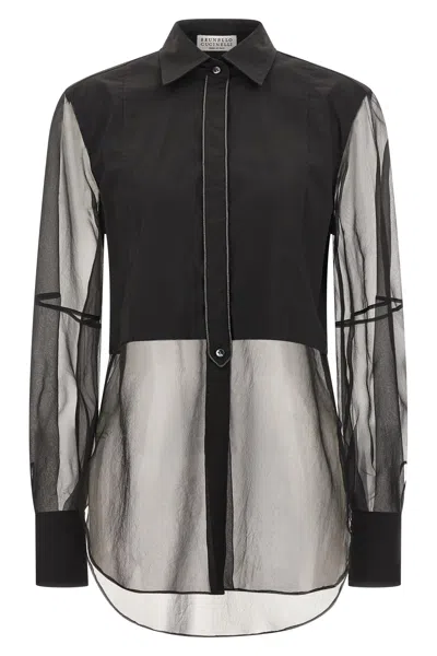 BRUNELLO CUCINELLI DOUBLE LAYER SHIRT