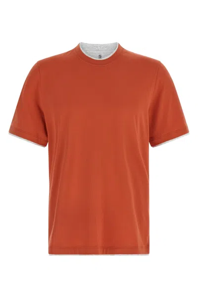 BRUNELLO CUCINELLI DOUBLE LAYER T-SHIRT
