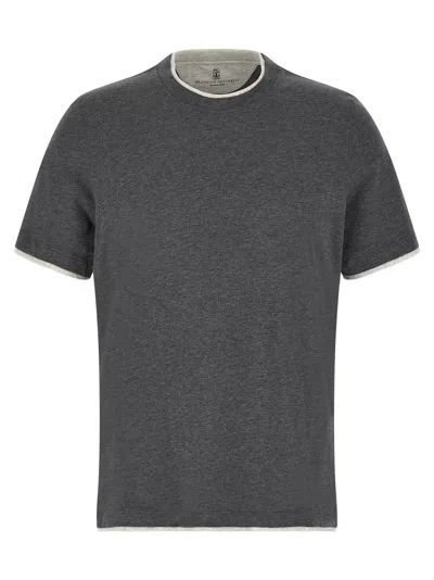 Brunello Cucinelli Double Layer T-shirt
