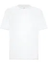 Brunello Cucinelli Men Double Layer T-shirt In White