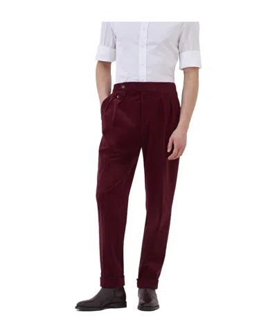 BRUNELLO CUCINELLI DOUBLE PLEAT TROUSERS