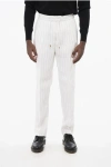 Brunello Cucinelli Single-pleated Linen Pants With Hidden Closure