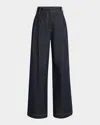 Brunello Cucinelli Double-pleated Wide-leg Jeans