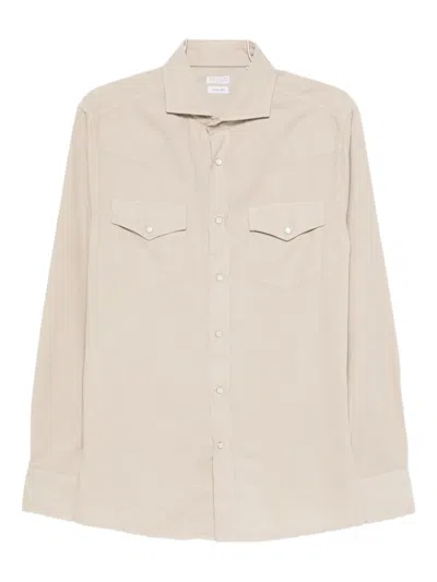 BRUNELLO CUCINELLI DOUBLE-POCKET COTTON SHIRT