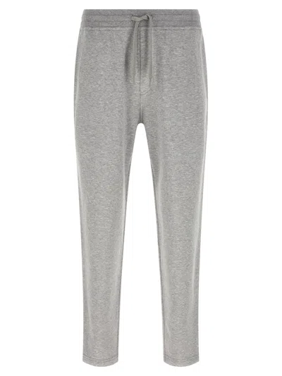 Brunello Cucinelli Double Sweatshirt Joggers In Gray