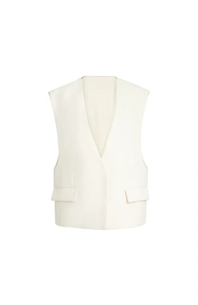 Brunello Cucinelli Double Twill Crêpe Vest In White