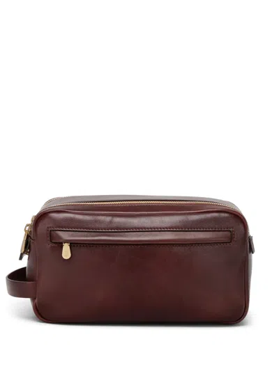 Brunello Cucinelli Double Zip Toiletry Bag In Multi