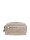 BRUNELLO CUCINELLI DOUBLE-ZIPPERED WASH BAG