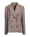 Brunello Cucinelli Double-breasted Blazer In Brown