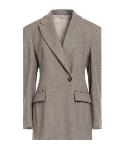 Brunello Cucinelli Double-breasted Suit Jacket In Multi