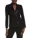 Brunello Cucinelli Double-breasted Wool-blend Jacket In Black