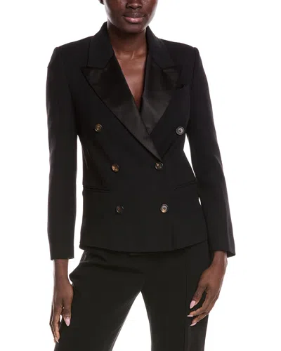 Brunello Cucinelli Double-breasted Wool-blend Jacket In Black