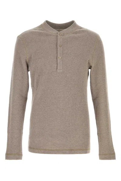 Brunello Cucinelli Dove Grey Cotton Blend T-shirt In Neutral