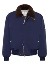 Brunello Cucinelli Tailored Feather Down Jacket With Sheepskin Collar
