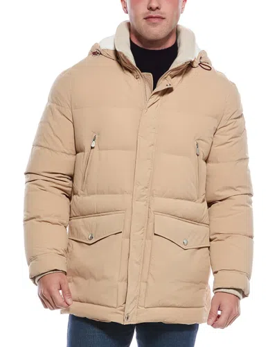 Brunello Cucinelli Down Coat In Neutral