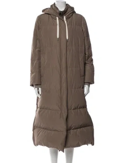 Pre-owned Brunello Cucinelli Down Coat In Brown