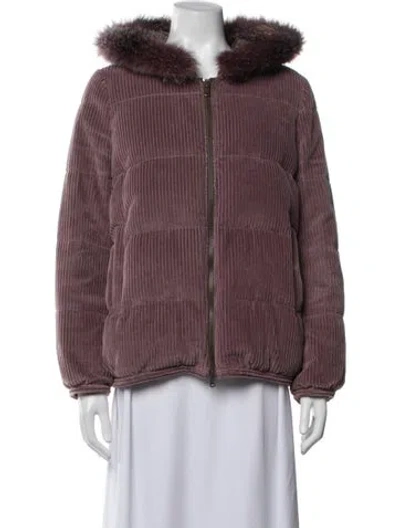 Pre-owned Brunello Cucinelli Down Coat In Purple